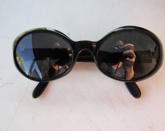 Vintage Black Prescription French Sunglasses