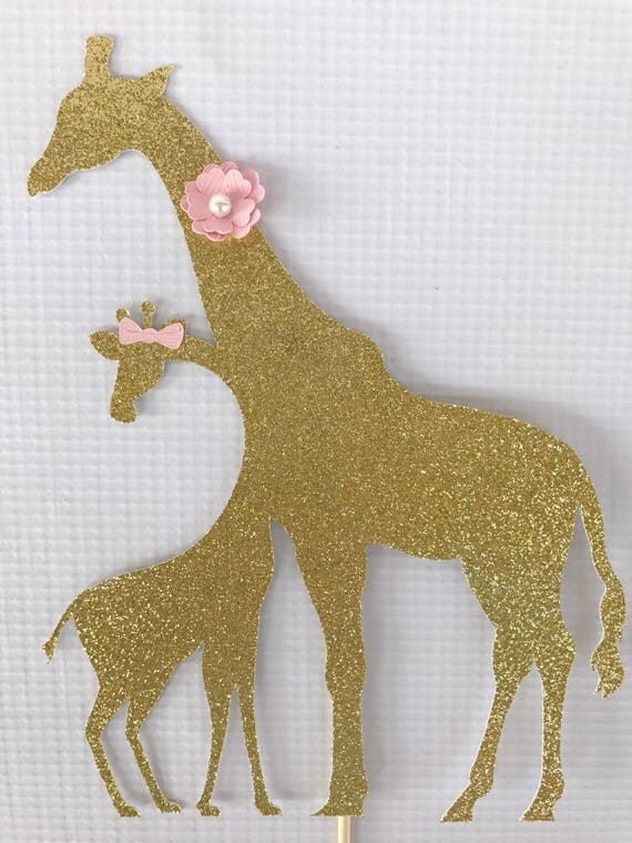 Mommy and Baby Giraffe Cake Topper Baby Shower Cake Topper