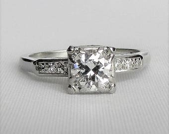 Vintage Buttercup Diamond Engagement Ring or Promise Ring