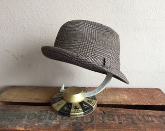 Vintage Hat Fedora size 7 3/8