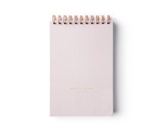 Peach Notebook – Spiral binding – 4" x 6" – Ruled pages