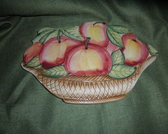 Apple Ceramic Wall Plaque made in Italy