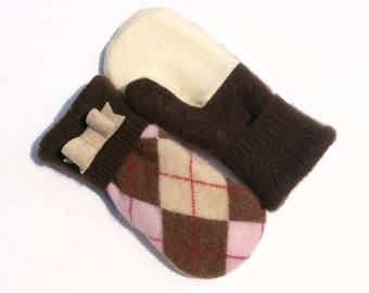 Fleece lined mittens | Etsy