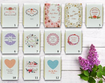 10 Handcrafted Unique bridal shower favors, Bridal shower mini guest soaps, Personalized soap favors, Vegan bridal shower gift