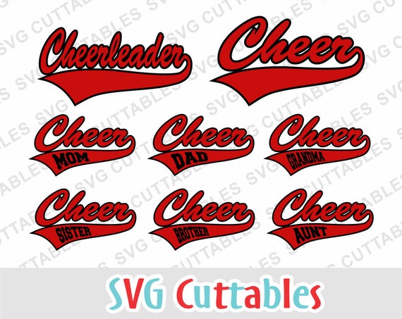 Download Cheer SVG Cheerleader DXF EPS Vector Cheer Mom Digital