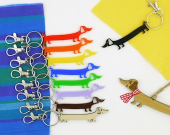 Dachshund Keyring, Keychain or Bag Charm - whatever pawsome colour you like - Doxie, Sausage Dog, Weiner keyring