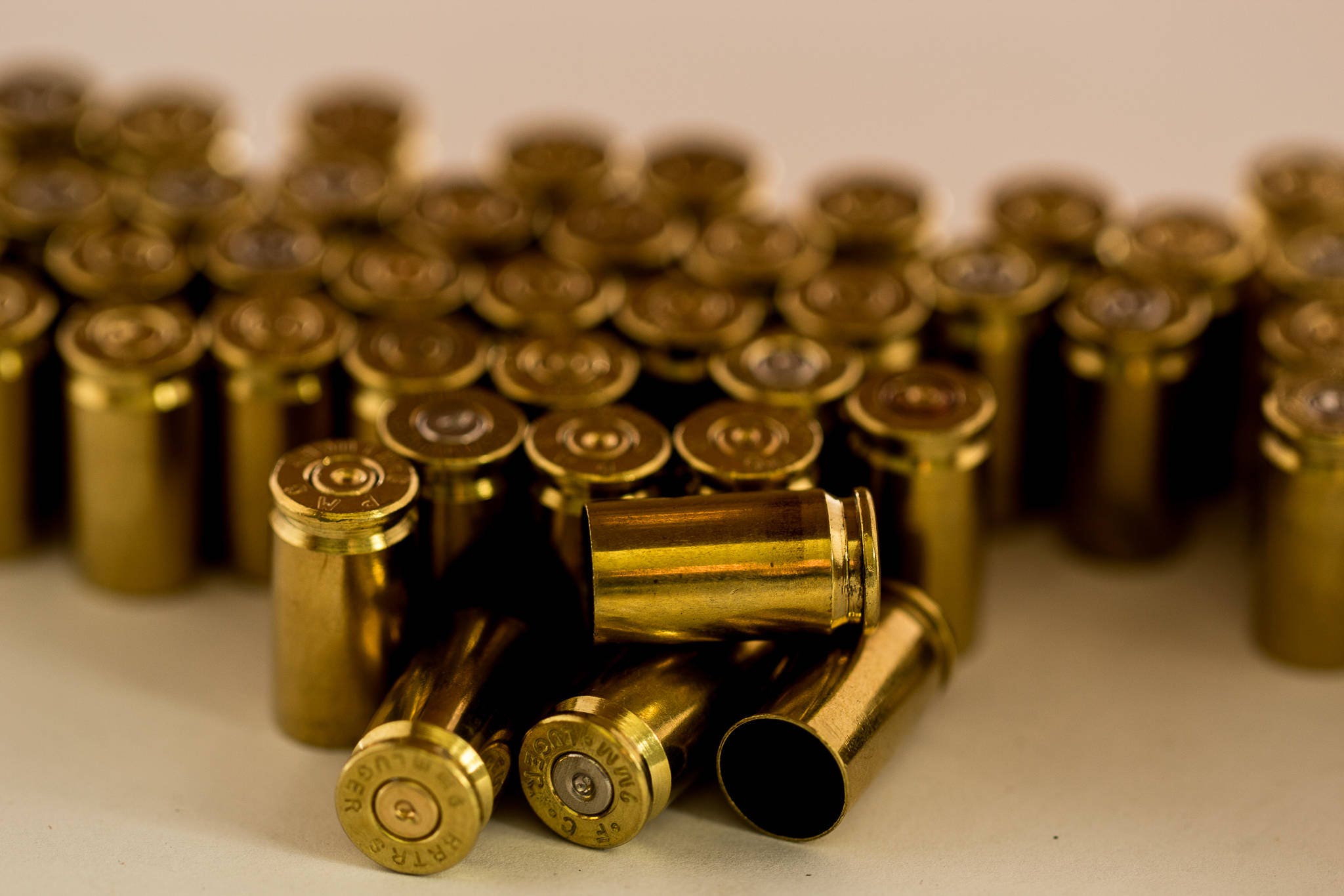 9mm Bullet Casings! Gold Tone, Polished, You Pick Quantity! Empty Spent ...