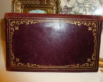 Vintage Seriously Time Worn Italian Wallet With Gold Accents 1940's-1950's