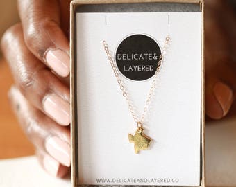 Texas Necklace, State Necklace, State Charms, Gifts for Her, Texas Jewelry, Texas Gift, I Heart Texas, Texas Pendant, State Pendant