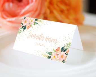Flat place cards | Etsy