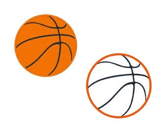 Basketball Machine Embroidery Designs Sports Filled Stitch Applique 3X3 4X4 5X7 8X8 6X10 Instant download Embroidery Designs Basketball