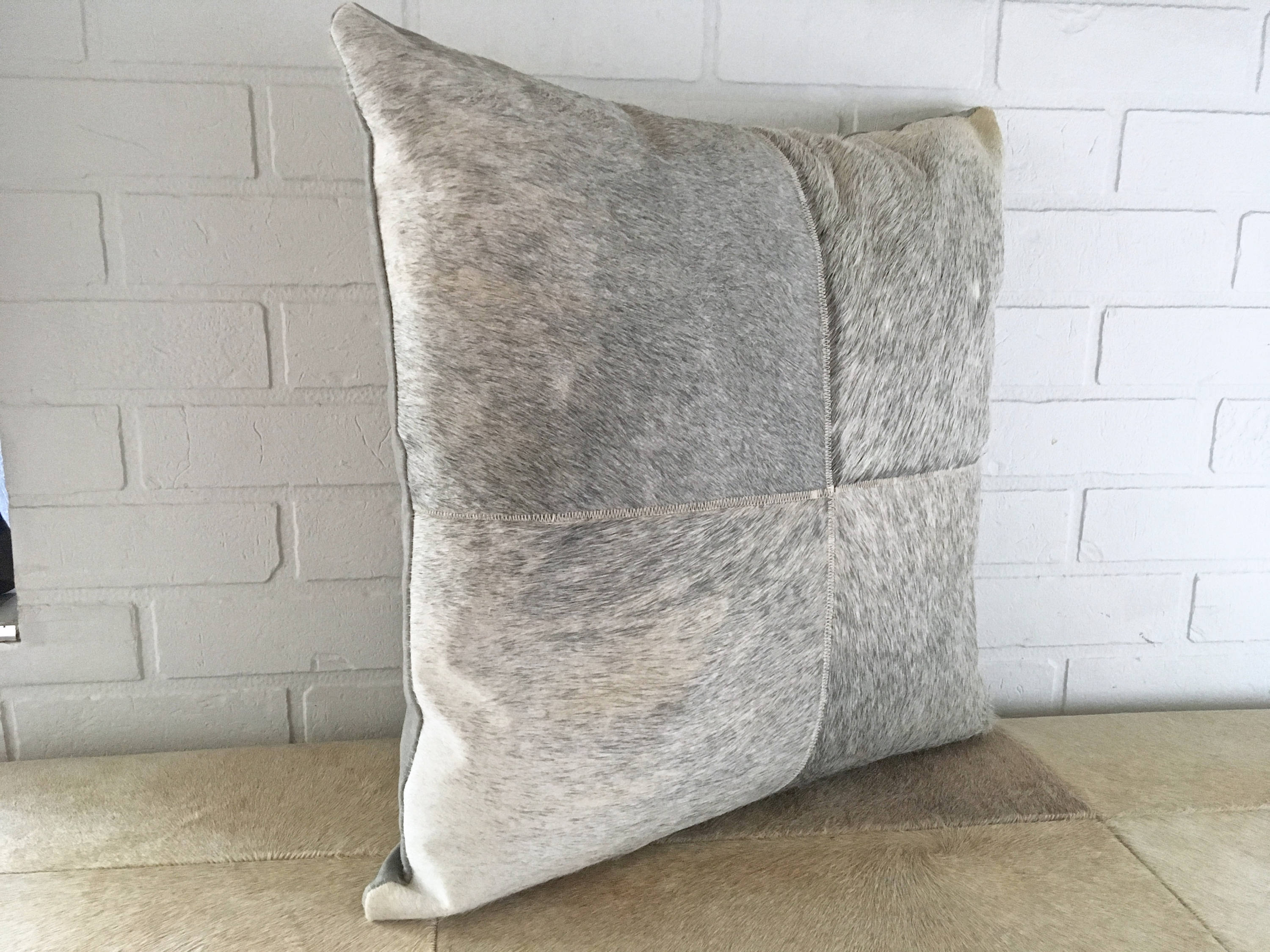 real cowhide pillows