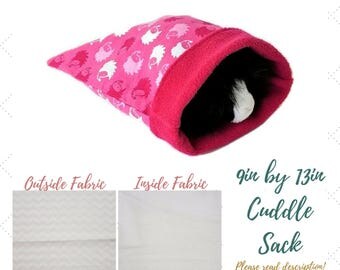 Small Animal - Cuddle Sack - Snuggle Sack - Guinea Pig - Hedgehog - Bonding Pouch - Bonding Bag - Cuddle Pouch - Snuggle Pouch - Fleece Bag