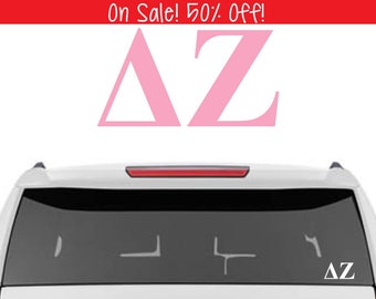 50% OFF! Delta Zeta Decal | DZ Decal | Sorority Car Decals, Sorority Vinyl Decal, Sorority Laptop Decal, Sorority Decal