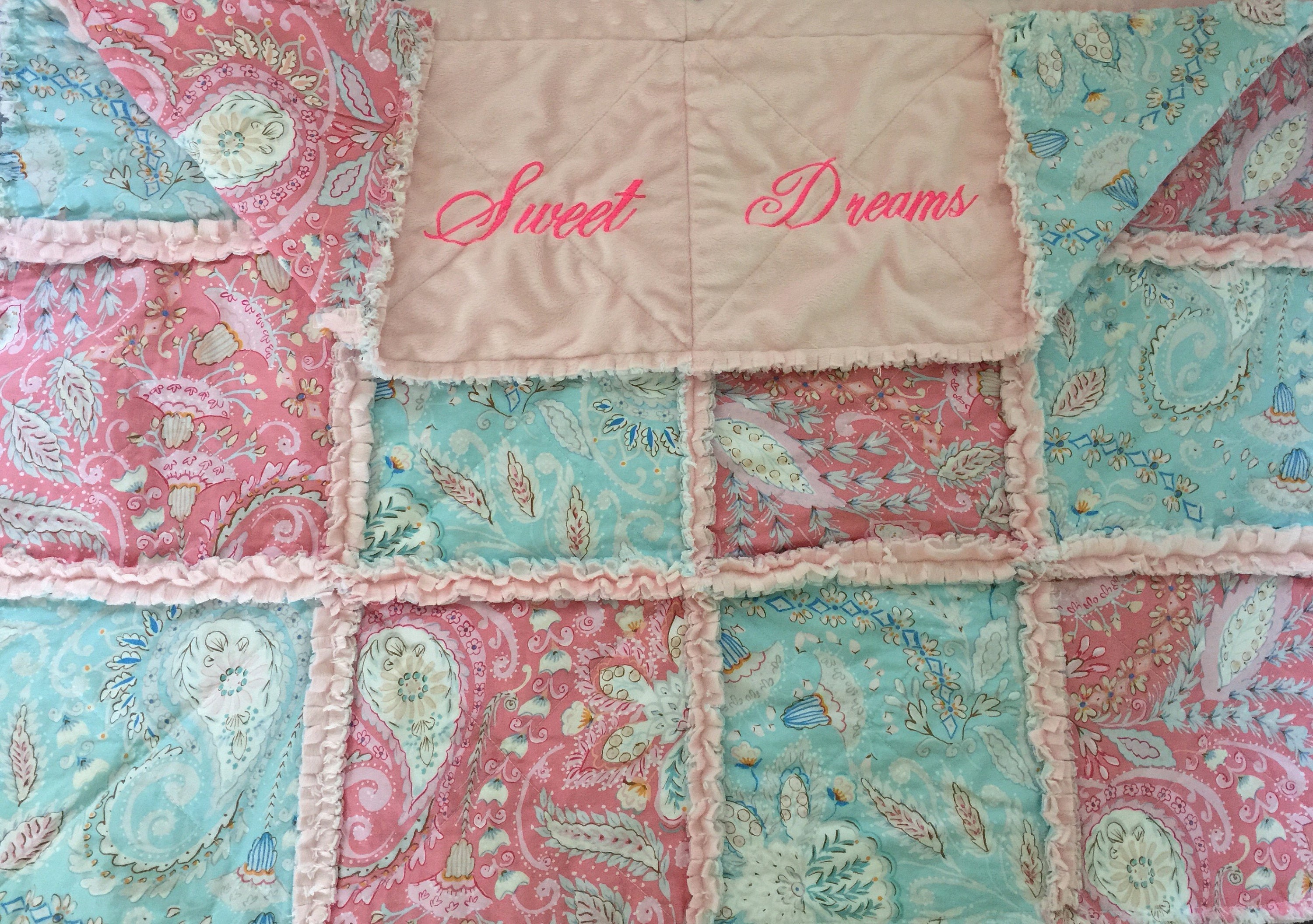 Baby blanket sweet dreams embroidered blanket create your