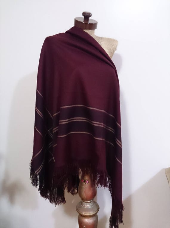 burgundy bridesmaid shawl