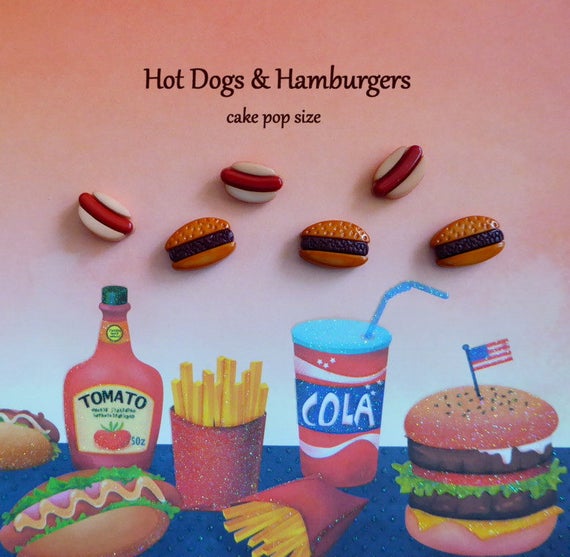 Hot Dog Hamburger Silicone Mold Cake Tool Fondant Chocolate