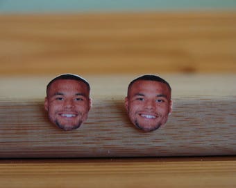 Dak Prescott stud earrings, Dallas Cowboys