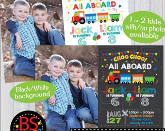 Train Birthday Invitation, Train Party Invitations, Train Birthday Party Invite