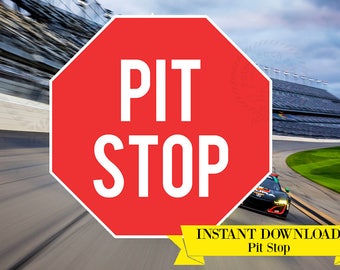 pit stop sign etsy