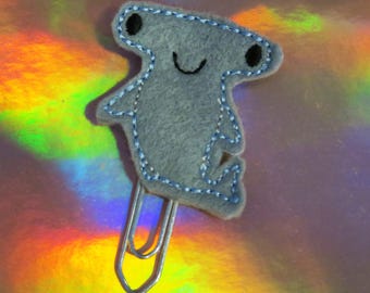 Hammerhead Shark Felt Planner Clip