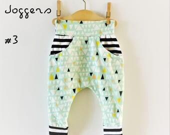PDF Pattern - Pocket Joggers Pants - Babies/Toddlers - Sizes Newborn to 5-6T - Instant Download - Easy Photo Tutorial