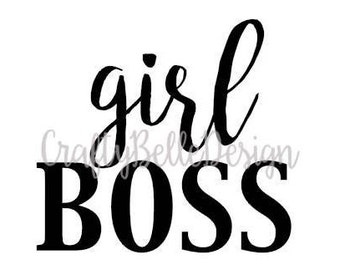 Girl Boss Decal | MacBook Decal | Yeti Decal | Tumbler Decal | iPad Decal | Car Decal | Women in Business Decal | Entrepreneur Decal | Vinyl