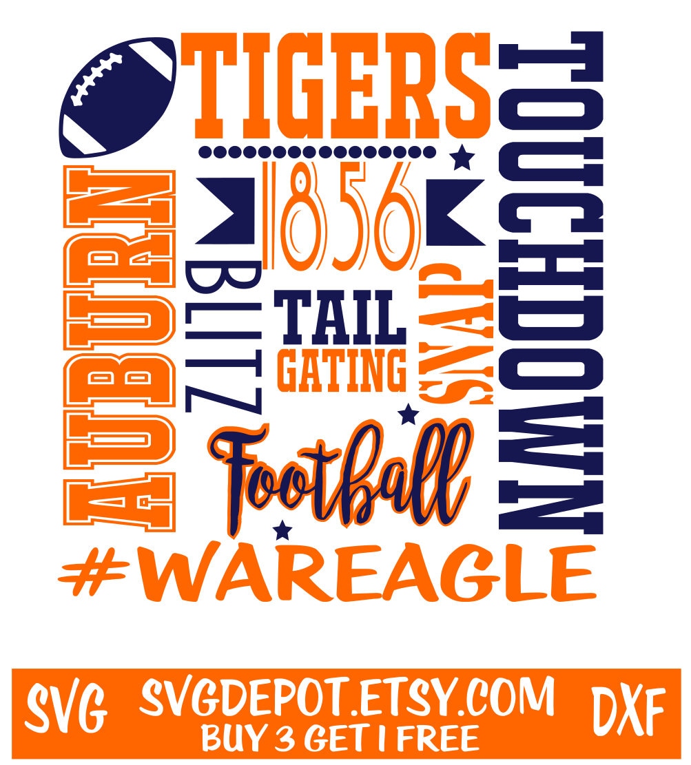 Download Football Subway svg file war eagle svg football svg auburn