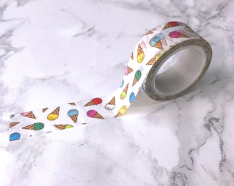 Ice Cream Washi Tape // Decorative Paper Masking Drafter Planner Scrapbooking Tape