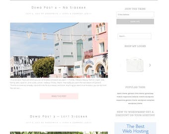 Responsive Wordpress Theme | Genesis Child Theme | Genesis Theme | Wordpress Template | Feminine Blog Theme | Blog Theme Wordpress