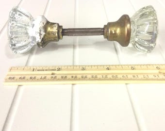 Antique mercury 12 point glass door knobs