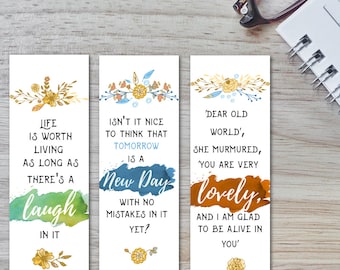 Printable bookmarks | Etsy