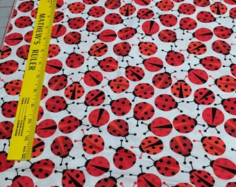 Urban Zoologie-Ladybugs Cotton Fabric by Anne Kelle for Robert Kaufman Fabrics
