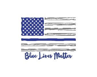 Blue Lives Matter, thin blue line, back the blue, police support svg, law enforcement, police officer svg, police svg, american flag svg