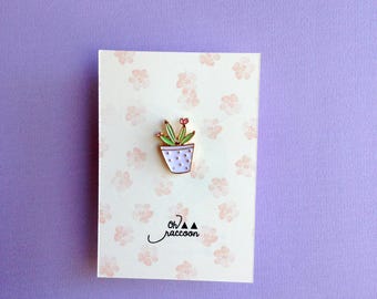 Pins brooch floral cactus