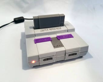 SNES Raspberry Pi Case Super Nintendo with LED & Fan - 2B or Pi 3