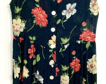 Vintage 1990s Banana Republic Dress Sz L
