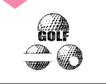 Golf SVGs, Golf Ball svg, Golf Monogram, Golf Silhouette, Golf Monogram SVG, Golf Silhouette SVG, Golf, Golf Ball, Golfball, Golf SVG