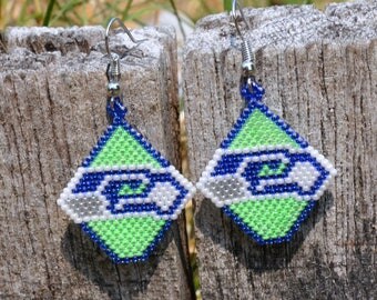 Seattle Seahawks Earrings. 12. Football NFL. GO HAWKS!