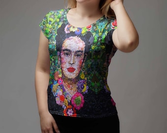 Frida Kahlo shirt Art t shirt Mexican shirt Artistic shirt Feminist tshirt Mexican dress Unisex shirt Mexican art Rave clothing women 112