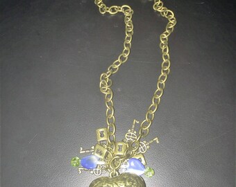 Heart Pendent with Charms