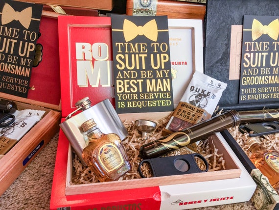 Will You Be My Groomsman / Best Man Gift Box Fully Loaded