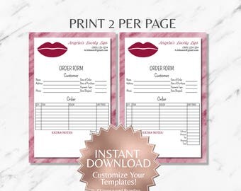 Printable order form | Etsy