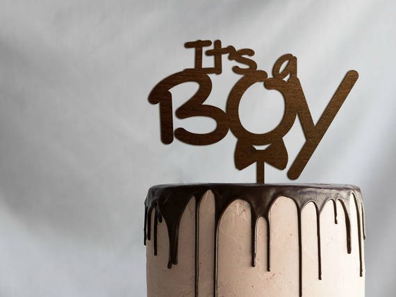 Baby Shower Cake Topper Its A Boy Rustic Gold Silver Woodland Decor Anniversary From Baby Shower Cake Topper Its A Boy Rustic Gold Silver Woodland Decor Anniversary From