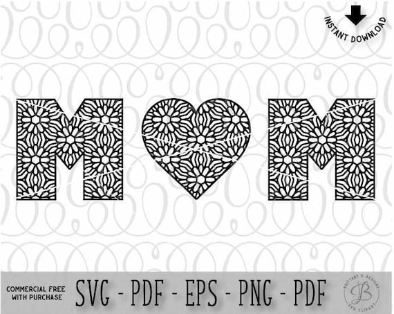 Download Mandala svg Mandala cut file Dxf Eps Png Mother's day