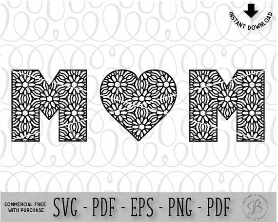 Mandala svg Mandala cut file Dxf Eps Png Mother's day