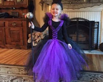 Maleficent Tutu Dress with Horns.