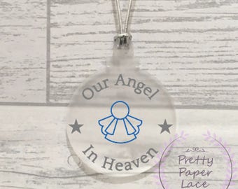 Memorial Bauble, Christmas in Heaven, Christmas Dec, Christmas Tree Decor, Christmas Gift, Bauble Gift, Christmas Ornament, Christmas Decor