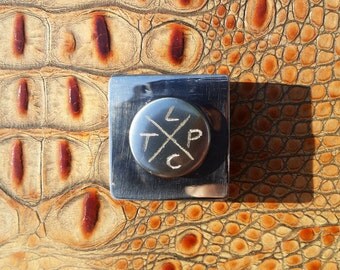 TETRA - Handmade Stainless Steel Metal Fidget Spinner Choice of Stainless Steel Caps, Durable Steel or Hybrid Ceramic Permanent Bearing
