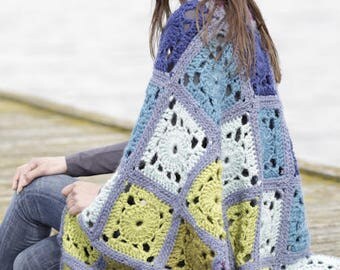 Chunky blanket, granny square afghan, crochet blanket, wool afghan, made to order, custom blanket, rainbow blanket, christmas gift for her